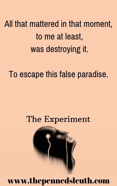 The Experiment, Short Story, Writing Prompt, The Penned Sleuth, Adventure, Suspense, Science Fiction