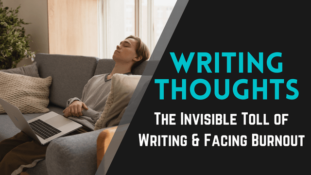 Writing Thoughts: The Invisible Toll of Writing & Facing Burnout, Matthew Dewey, The Penned Sleuth, There are always those days that bring you down. The days that start poorly, or something terrible happened the day before, or you feel sickly. Then, there are those days where nothing has gone wrong, but your energy is tapped and your mind foggy. The days leading up to it felt like your peak, you were at your most active, and then…it all fizzled out.  Today, I will share my thoughts on burnout as a writer.​