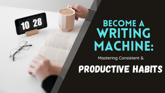 Become a Writing Machine: Master Consistent & Productive Habits, Matthew Dewey, The Penned Sleuth, Every writer dreams of forming that consistent routine that has them writing a few thousand words a day. If we were to write at the pace we normally do all the time, that is only a few hours of work at the most. Yet, to reach that level, we need great habits to keep us productive. That’s what we are talking about today!  If you want to start writing like a machine, here are 5 habits to get you started!​
